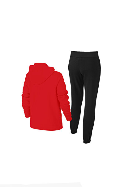 POSEIDON STORM Erkek Çocuk Kırmızı Günlük Sporcu Rahat Eşofman Takımı 104cm-176cm Çift Şeritli