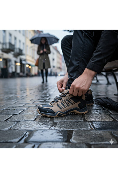 SNR Suya Dayanıklı Poseidon Erkek Spor Outdoor Kaymaz Taban Rahat ve Kaliteli Siyah Ayakkabı 5 renk var