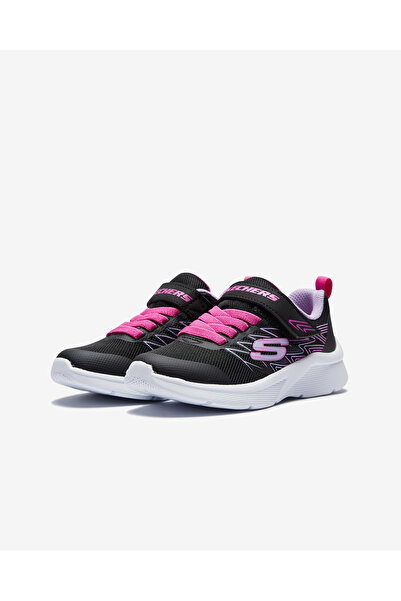 SKECHERS MİCROSPEC - BOLD DELİGHT Büyük Kız Çocuk Siyah Spor Ayakkabı 302468L BLK