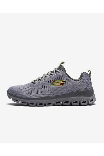 SKECHERS Glide-step - Fasten Up Erkek Gri Spor Ayakkabı 232136 Gry