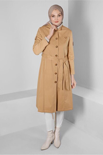 Alvina Пальто з поясом на ґудзиках 10670