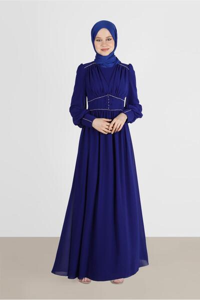 Alvina TAŞ DETAYLI ŞİFON ABİYE 50221