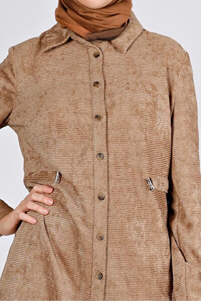 Alvina Kadife Gömlek Tunik 43441