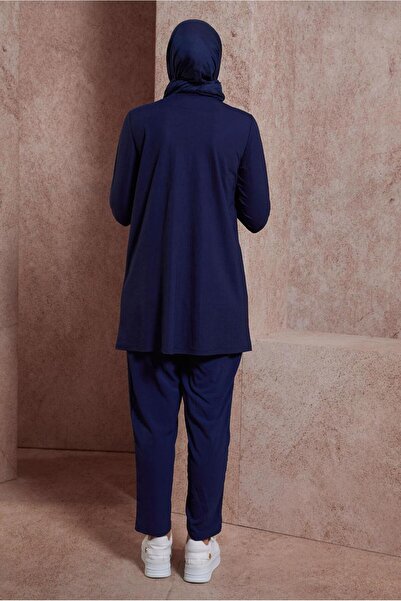 Alvina 44646 Model Plain Crew Neck Tunic