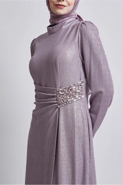 Alvina TAŞ DETAYLI ABİYE ELBİSE 50432