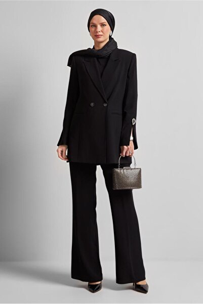 Alvina Stone Detail Pants Suit 30532