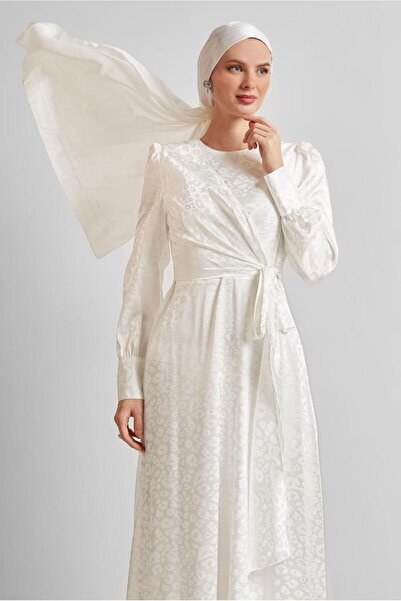 Alvina Satin Jacquard Dress 45578