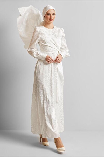 Alvina Satin Jacquard Dress 45578