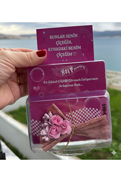 Miyoste Aynalı Mini Buket Aynalı Çiçek Sevgiliye Solmayan Anlamlı Hediye