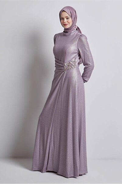 Alvina TAŞ DETAYLI ABİYE ELBİSE 50432