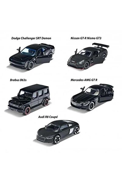 HOT WHEELS Majorette Black Edition 5'li Araba Seti
