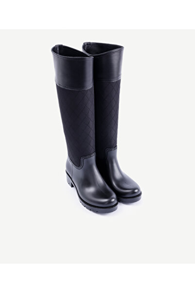Yargıcı Kapitone Detaylı Yağmur Çizmesi
