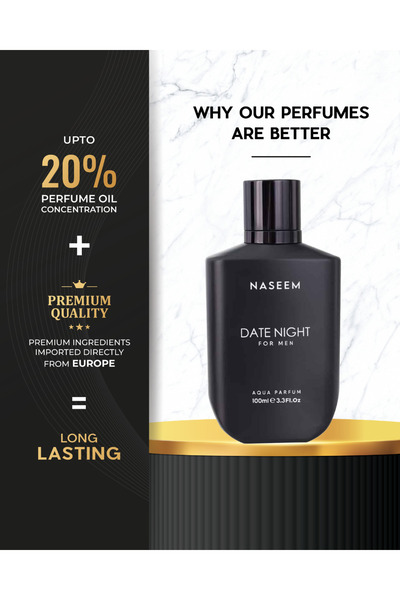 Naseem Date Night For Men - Eau De Parfum for Men 100ml