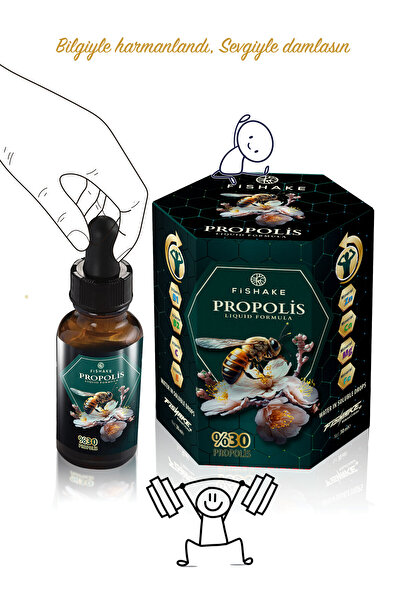 FiShake Propolis Suda Çözünebilir Özel Formül Damla 30 ml