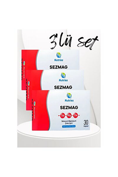 Nutries مكمل المغنيسيوم من سيزماج 30 كبسولة - مجموعة اقتصادية من 3 قطع
