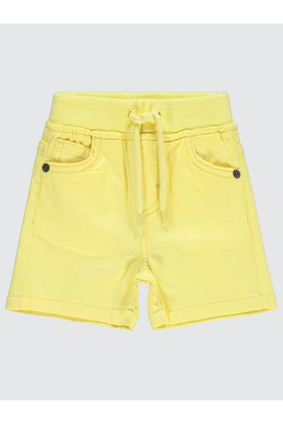 Civil Baby Ribbed Lace-Up Shorts for 6-18 Months - Yellow12-18 Months