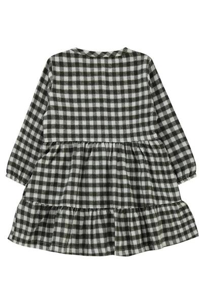 Civil Baby Lumberjack Patterned 6-18 Month Dress - Khaki 12-18 Months