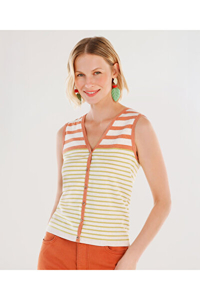 Yargıcı V Yaka Kolsuz Hırka