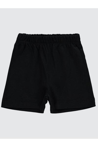 Civil Baby Yandan Dikişli 6-18 Ay Unisex Şort - Siyah 12-18 Ay