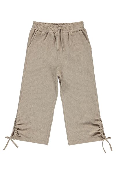 Civil Girls بنطلون واسع الساق شق لعمر 10-13 سنة - بيج 13-14 سنة