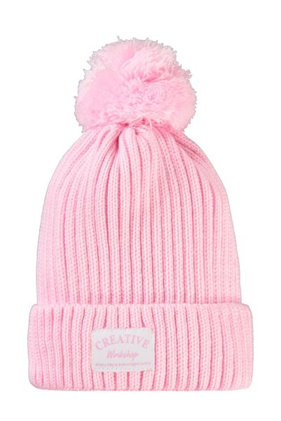 Civil Girls Basic Creative 2-5 Years Old Pompom Hat Beanie - Pink