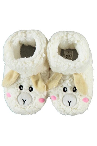 Civil Girls Kuzu Figürlü Tabanlı 25-29 Numara Panduf - Ekru24-36 Ay