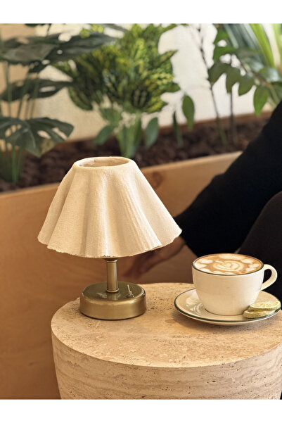 Maison Avf Avf Tasarım Kablosuz Pilli Masa Lambası- Alt Eskitme Gold