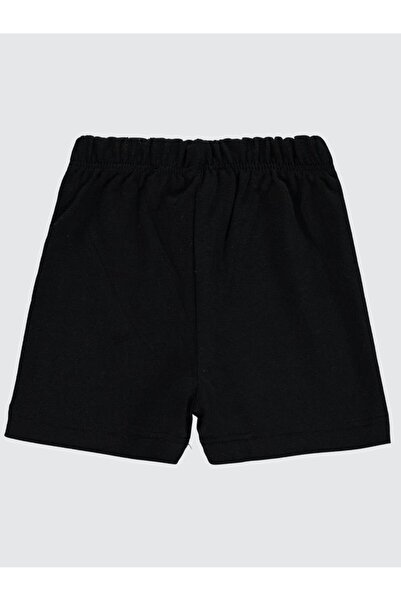 Civil Baby Yandan Dikişli 6-18 Ay Unisex Şort - Siyah 12-18 Ay