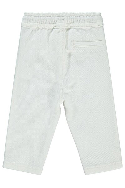 Civil Baby Bağcıklı 6-18 Ay Pantolon - Beyaz6-9 Ay
