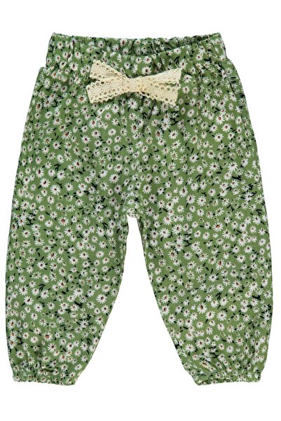 Civil Baby Floral Printed 6-18 Months Pants - Khaki 9-12 Months
