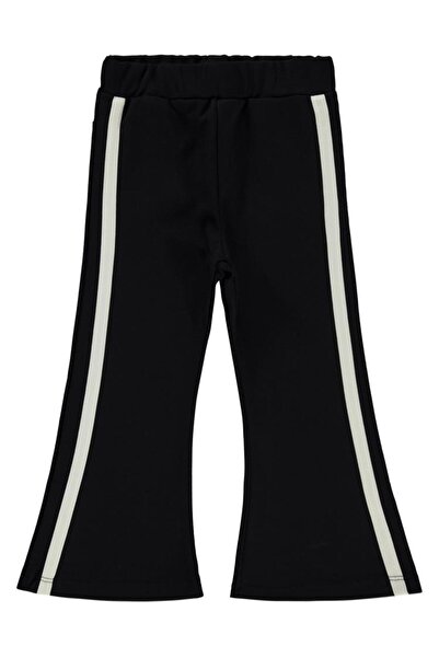 Civil Girls Yanı Şeritli 2-5 Yaş Tayt - Siyah 3-4 Yaş