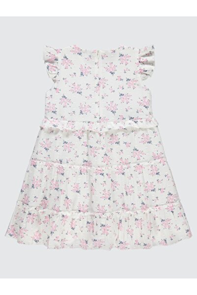 Civil Girls Çiçek Desenli 6-9 Yaş Elbise - Pembe6-7 Yaş