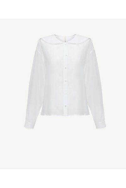 Yargıcı Dantel Şeritli Gömlek