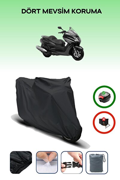 Breen حقيبة خلفية من القماش المشمع للدراجات النارية باللون الأسود من Yamaha M...