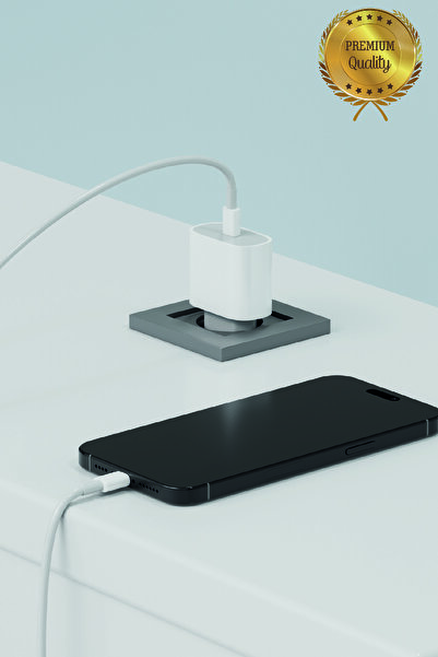 MapleTech Iphone 8 X Xs Xr 11 12 13 14 / Pro Max Mini Plus/ 20W Hızlı Şarj Aleti ve Lightning Kablo (SET)