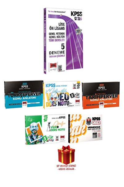Yargı Yayınları 2026 KPSS Lise Ön Lisans Tüm Dersler 5 Deneme+ Hoca Webde Ben...
