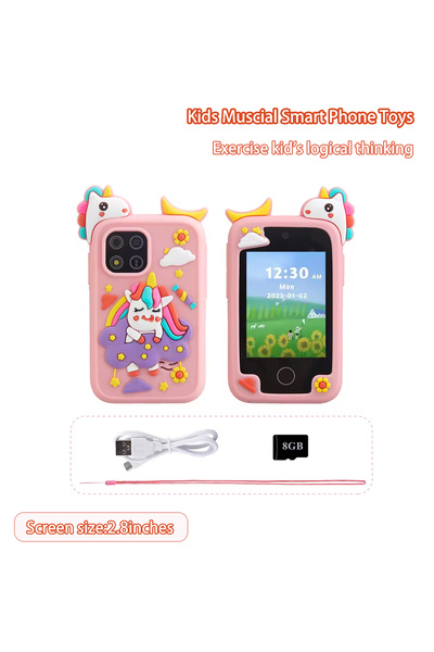 Choice Pink With 8G AMORUS New Kids Smart Phone Toys Cartoon Baby Mobile MP3 ...