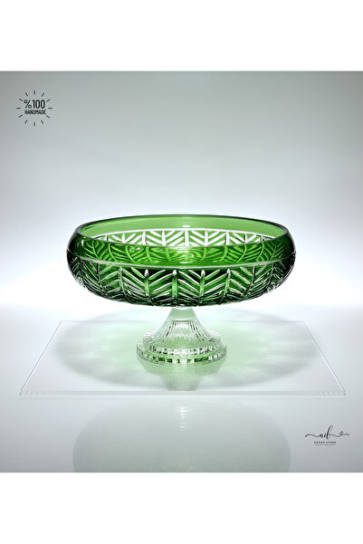 Akden Kristal Crystal Cut Decor Tina Glass Bowl