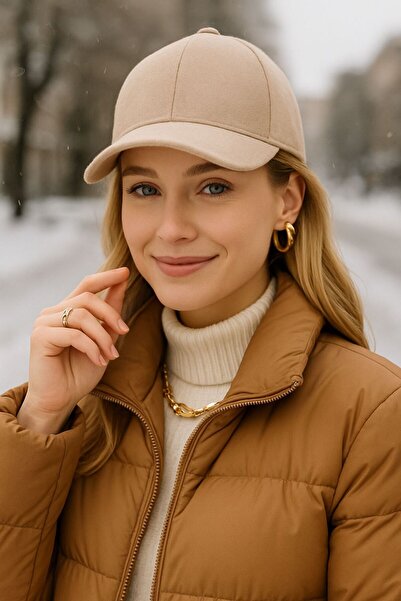 MARBERRY Καπέλο Unisex Beige Suede Cap