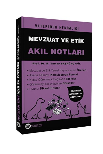 Güneş Tıp Kitabevleri Veteriner Hekimliği Mevzuat ve Etik Akıl Notları
