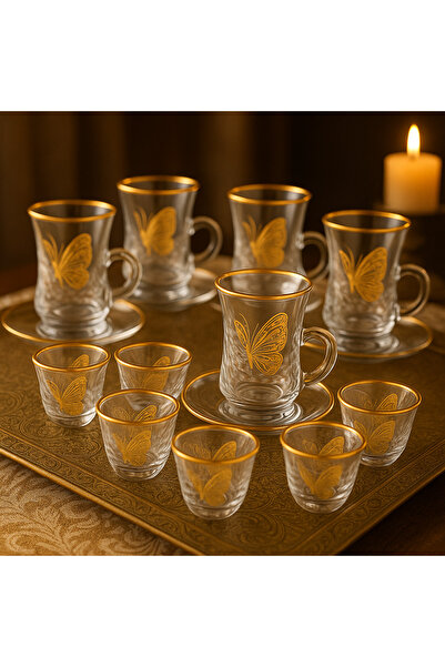 Byblos ✨ A luxurious tea and coffee set with luxurious gold decorations - a t...