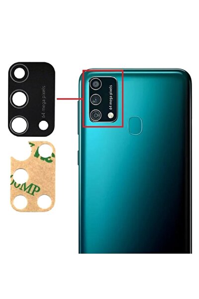 Fodos Samsung Galaxy M21S Rear Camera Glass Lens with Adhesive Outer Glass Sm...