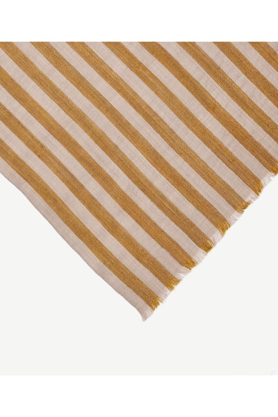 Yargıcı Çizgili Yün Şal