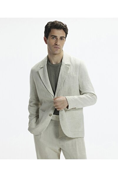 Yargıcı Regular Kalıp Kırlangıç Yaka Önü Cepli İki Düğmeli Erkek Ceket