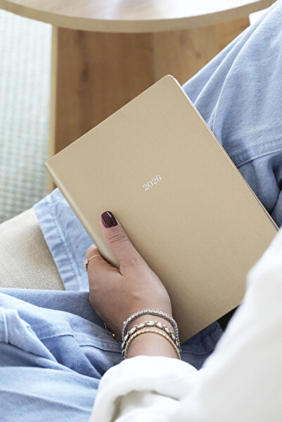 Victoria's Journals Smyth 2026 Ημερολόγιο Α5 (14x21cm) Ευέλικτο εξώφυλλο Ivory 80 γρ.