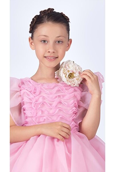 Mnk Baby&Kids Maronia Girl's Princess Model Evening Dress - M00746 Pink