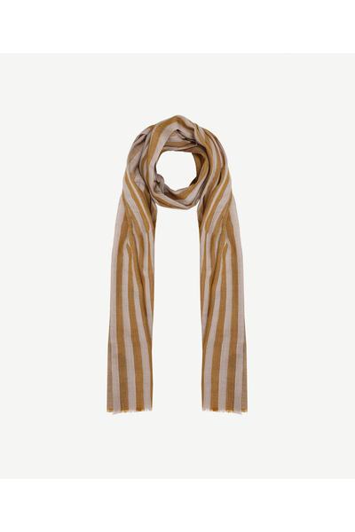 Yargıcı Çizgili Yün Şal
