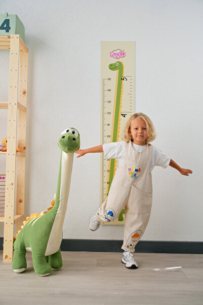 Pufu Toys Dinozor Peluş Yastık Oyuncak(1 METRE)-(Mavi / Pembe / Yeşil/Mor)