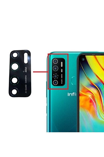 Fodos Infinix Hot 9 Pro Rear Camera Glass Lens Adhesive Outer Glass X655F Com...