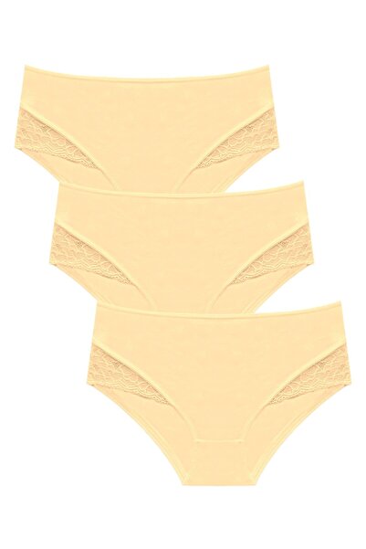 Newlilla 1212 Pachet de 3 chiloți pentru femei Bato cu dantelă 1212-v4